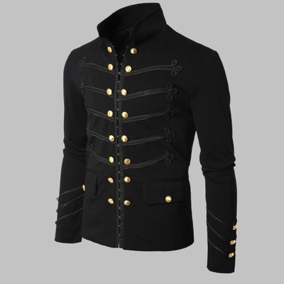 Veste Gothique Noire Militaire Officier