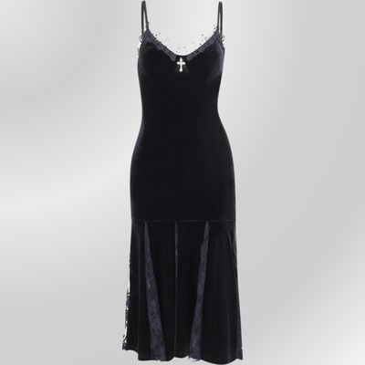 Robe Longue Noire Dentelle