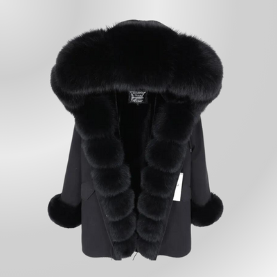 Manteau Gothique Capuche Fourrure