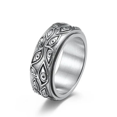 Bague Oeil Argent 925 Sterling Argenté